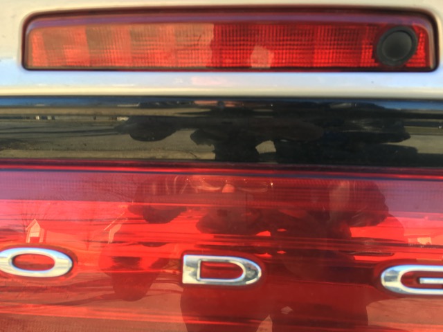 Original tail light Old light without a camera hole