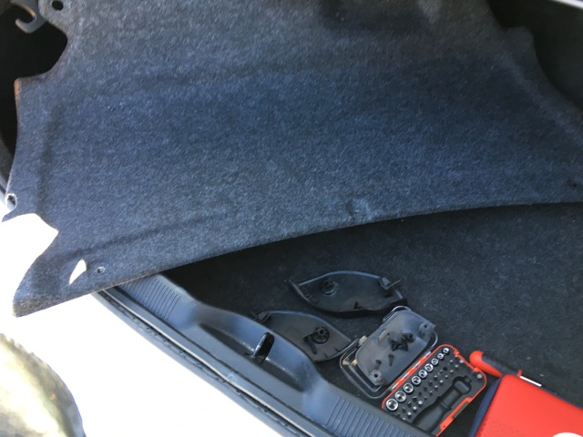 Liner removed Felt liner